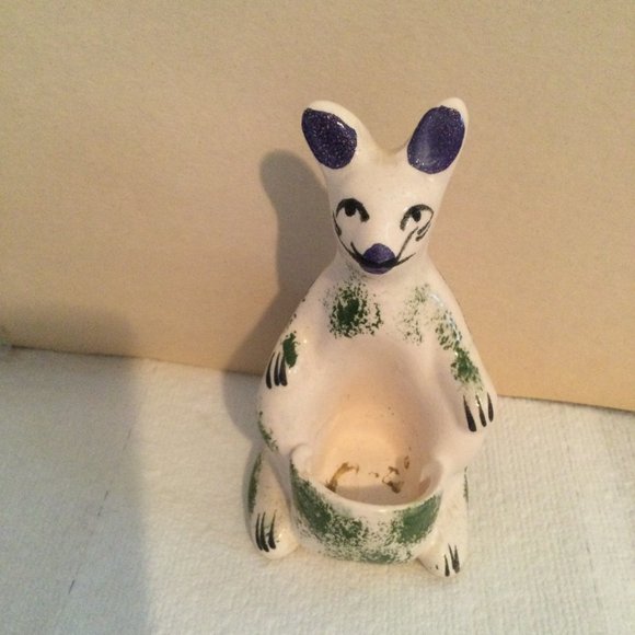 Three ceramic hand painted figurines horse squirrel kangaroo - Picture 10 of 12